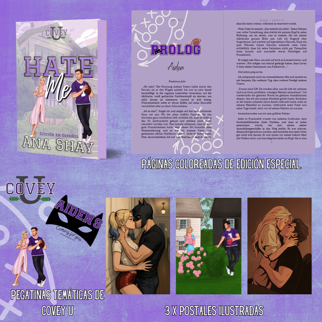 Hate Me: Edición en Español (Covey U - Edición en Español nº 3) - copia firmada