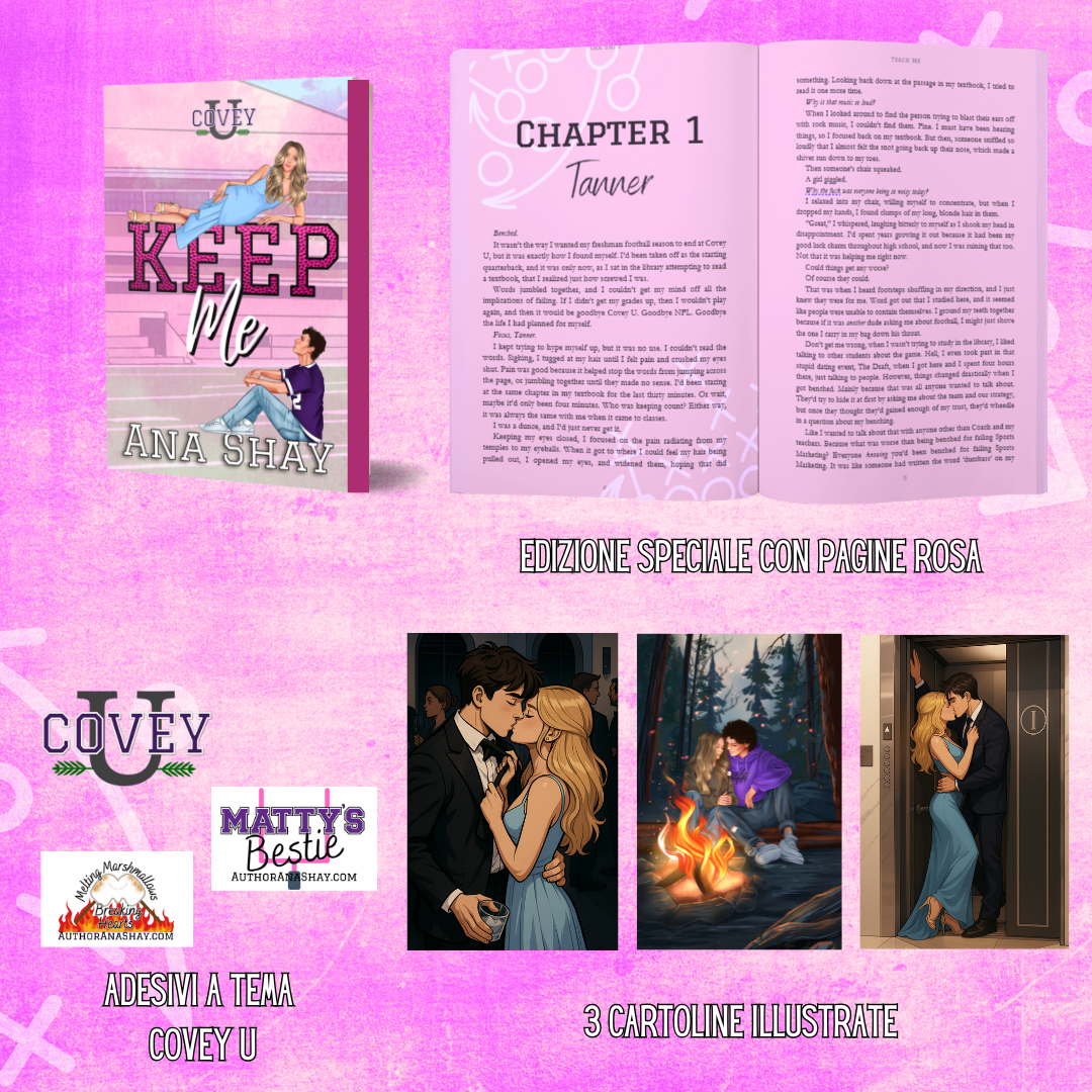 Keep Me: Traduzione Italiana (Covey U Libro 5) - Firmata